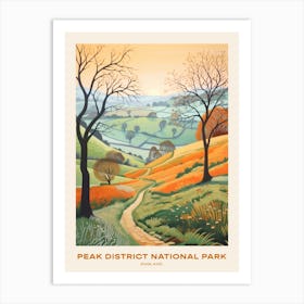 Peak District National Park England 2 Hike Poster Art Print