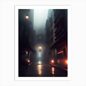 Dark Street Art Print