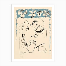 Mother And Child Pablo Picasso Art Print