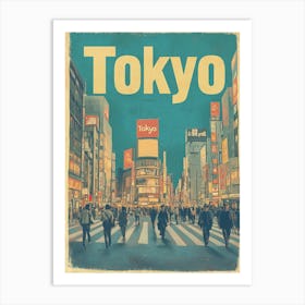 Aihrgdesign A Classic 1960s Travel Poster For Tokyo Showcasin C0dead98 3369 47c0 8777 57edb630aad4 0 Art Print