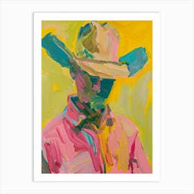 Painting Of A Cowboy 1 Art Print