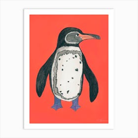 Galapagos Penguin Art Print