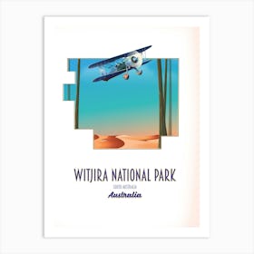 Witjira National Park map Art Print