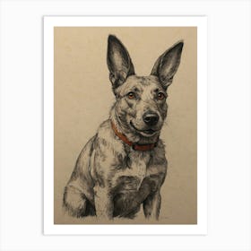 Australian Cattle Dog Art Print