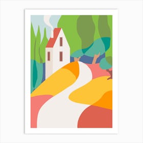 Red Hill Cottage Art Print