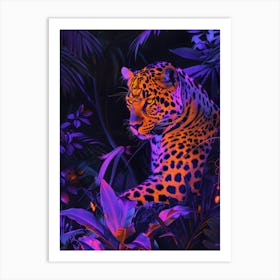 Leopard In The Jungle 48 Art Print