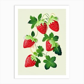 Alpine Strawberries, Plant, Tarazzo Art Print