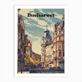 Bucharest Romania Europe Travel Art Art Print