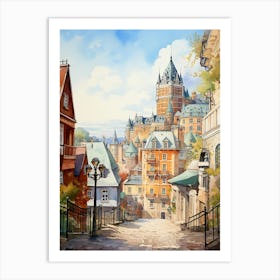 Riverside Royalty: Château Frontenac's Quebec Art Print