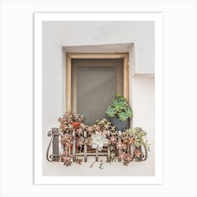 Window In A Village In Puglia In Italy Art Print