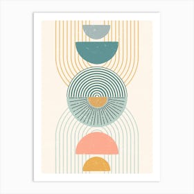 Geometric Abstract Painting Art Print