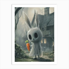 Rabbit With A Carrot Art Print