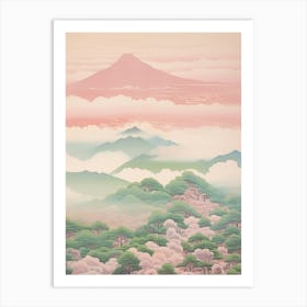 Mount Kirishima In Kagoshima Miyazaki, Japanese Landscape 3 Art Print