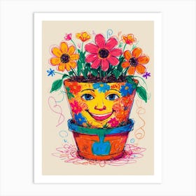Flower Pot 3 Art Print