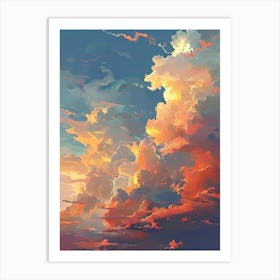 Sunset Clouds Art Print