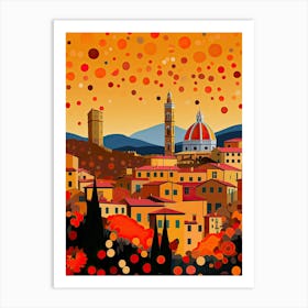 Florence, Illustration In The Style Of Pop Art 1 Art Print