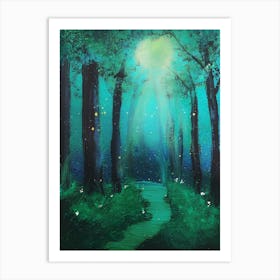 Enchanted forest Art Print