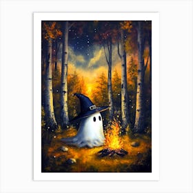 Ghost In The Woods 3 Art Print