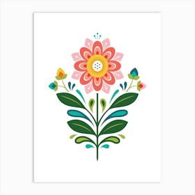 Poland Flower Art Print