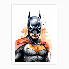 Batman Watercolor Painting (13) Art Print