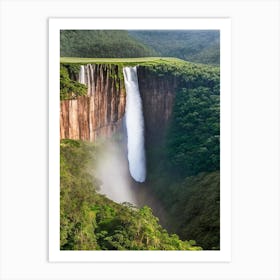 Kaieteur Falls Of The North, Guyana Realistic Photograph (1) Art Print