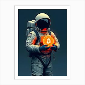 Bitcoin Astronaut 7 Art Print