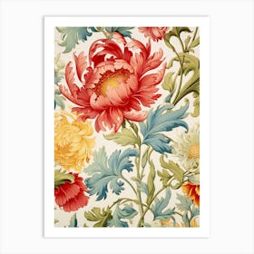 Floral Wallpaper 78 Art Print