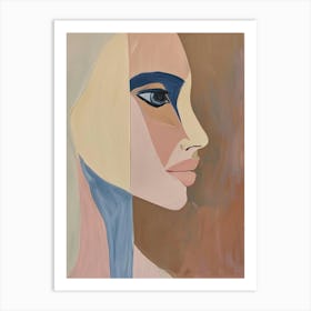 Abstract Portrait Of A Woman 74 Art Print