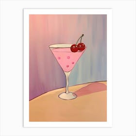 Cherry Martini Art Print