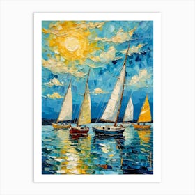 A Small Sailboats 2 Art Print