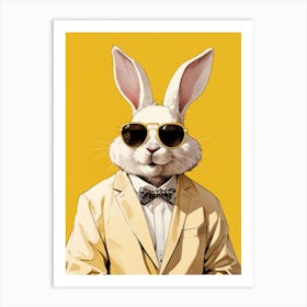 Rabbit In Sunglasses 3 Art Print