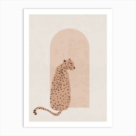 Bohemian Minimal Leopard Art Print