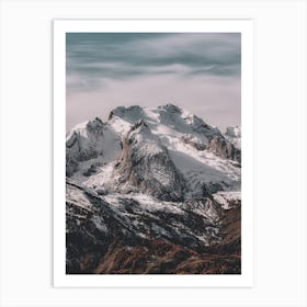 Snowy Mountains Art Print