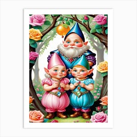 Dwarfs small family Art Print