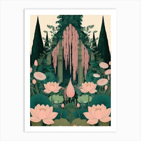 Lotus Pond Art Print