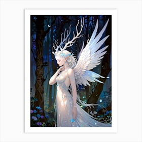 Angel In The Woods Art Print