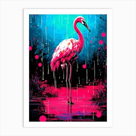 Pink Flamingo 1 Art Print