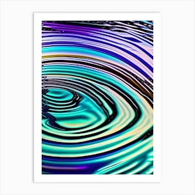 Water Ripples Waterscape Pop Art Photography 2 Art Print