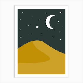 Starry Desert Art Print