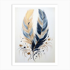 Feather Painting Art Print