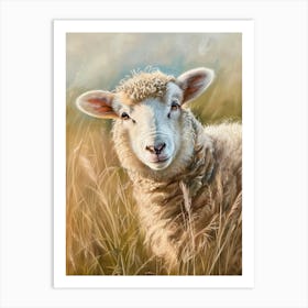 Sheep In The Grass 1 Art Print