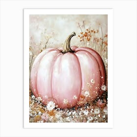 Pink Pumpkin 2 Art Print