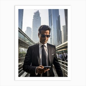 Businessman In Sunglasses Art Print