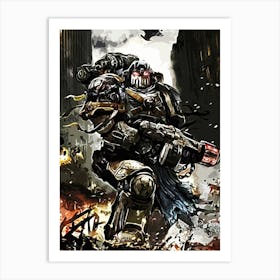 Warhammer 40k Warrior Art Print