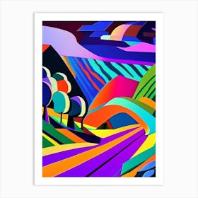 Cosmic Background Radiation Abstract Modern Pop Space Art Print