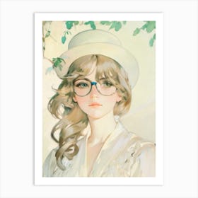 Pencil & Light: A Delicate Portrait Art Print