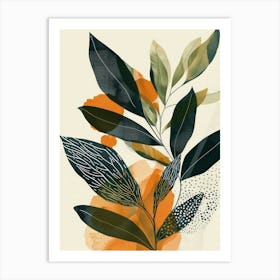 Abstract Leaves 3 Art Print