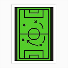 Soccer Field tactic Art Print