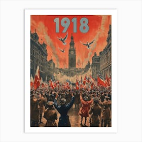 Aihrgdesign A Vintage Poster Celebrating The End Of World War D34436bb 0ef3 438f A697 Fe2f11c009ef 0 Art Print