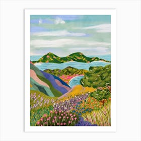 Colorful Sumba Mountain Art Print